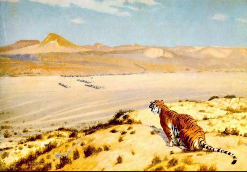 Jean-Leon Gerome Tiger On The Watch